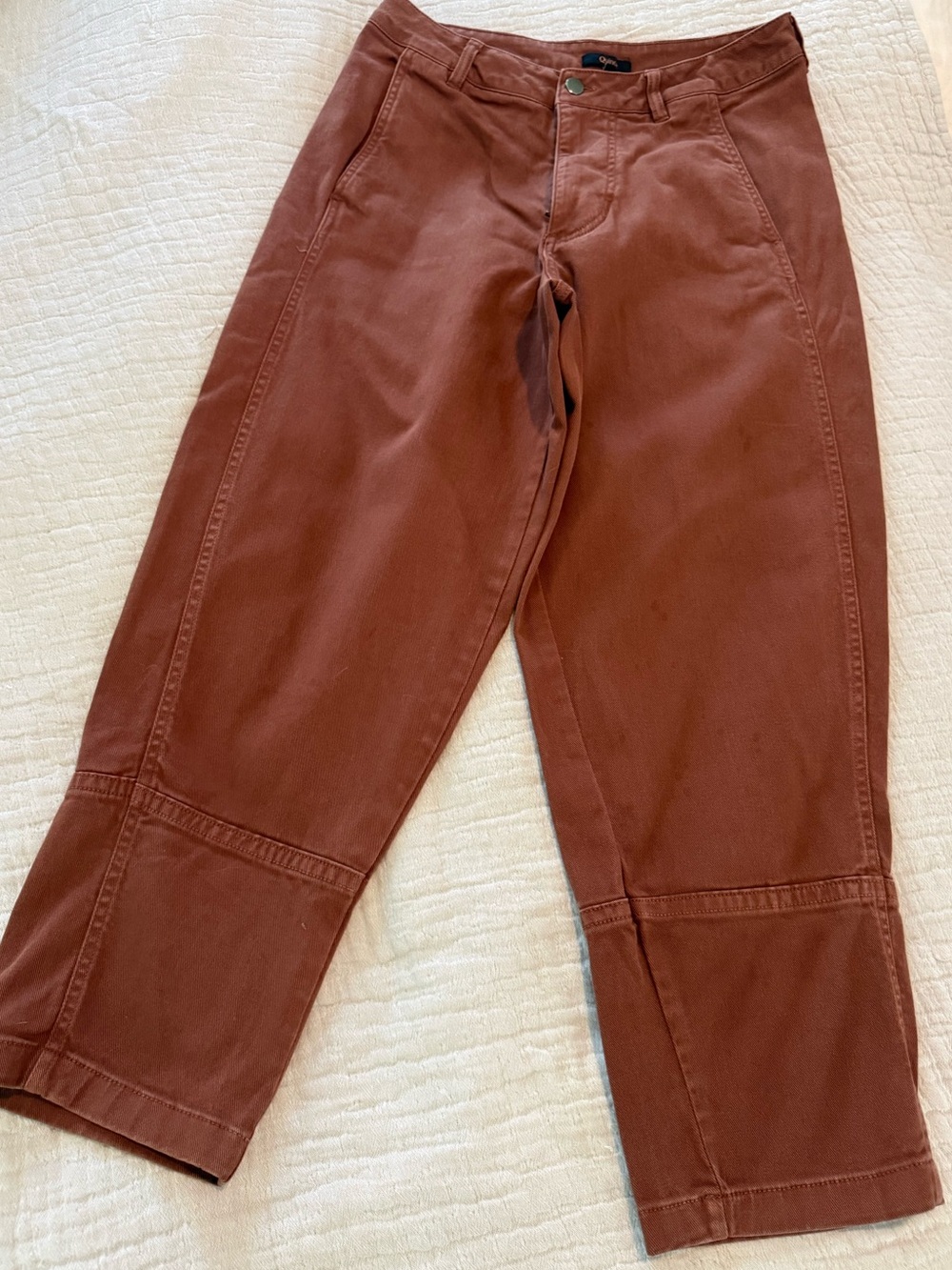 Quince Organic Cotton Barrel Pants GUC 0965